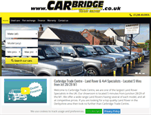 Tablet Screenshot of carbridge.co.uk